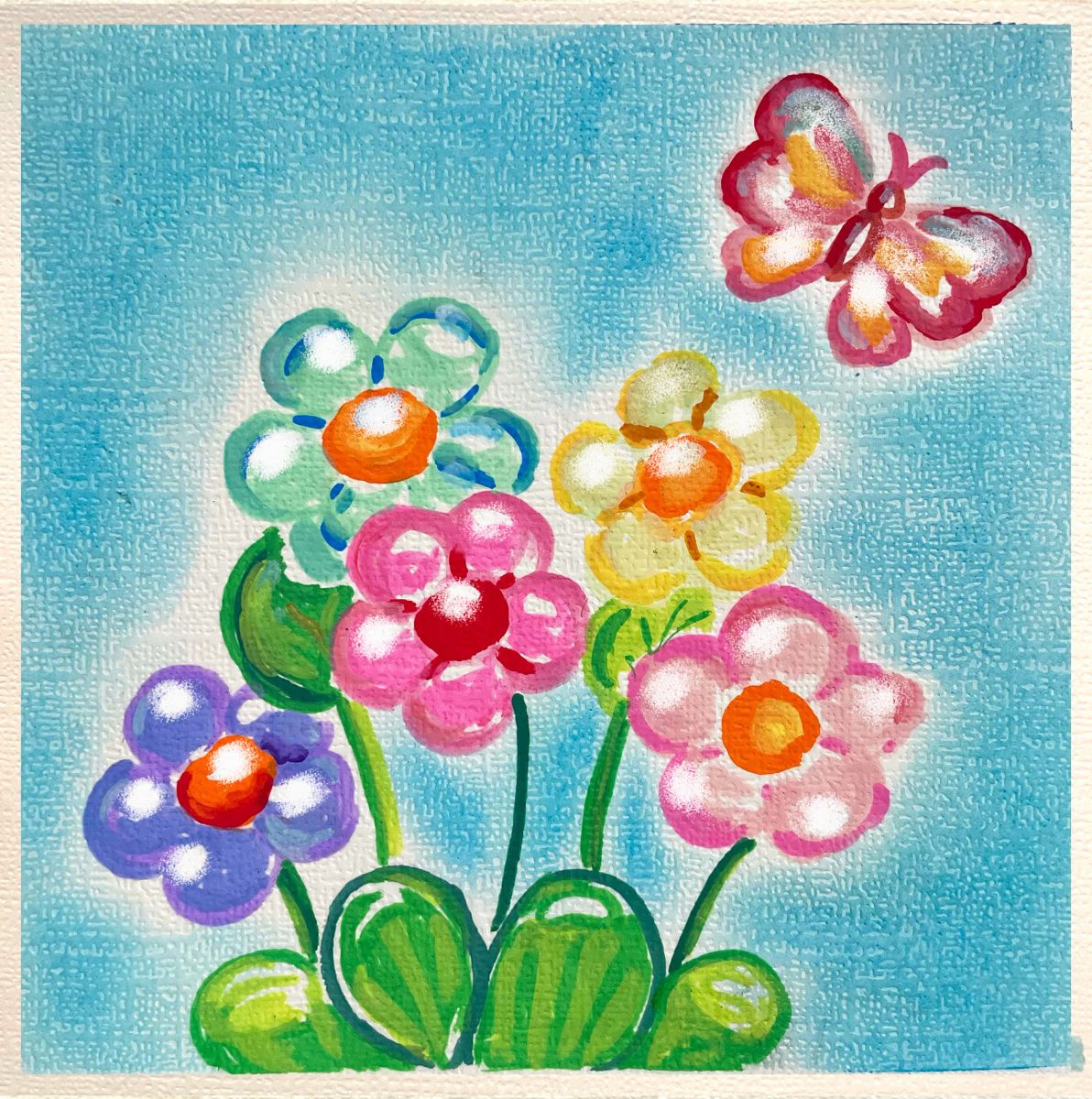原創手繪畫作 Pastel Acrylic Marker Paint Art