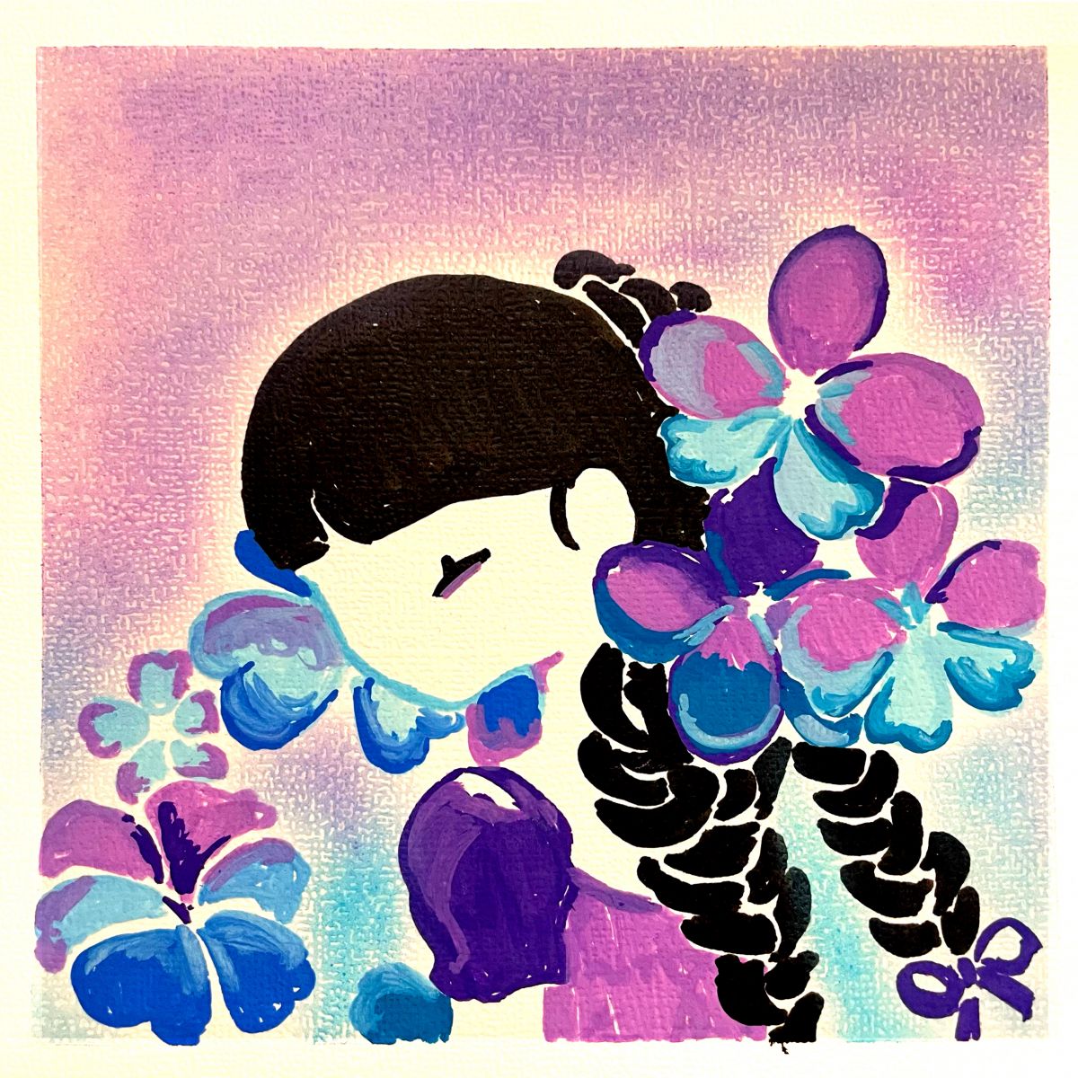 原創手繪畫作 Pastel Acrylic Marker Paint Art