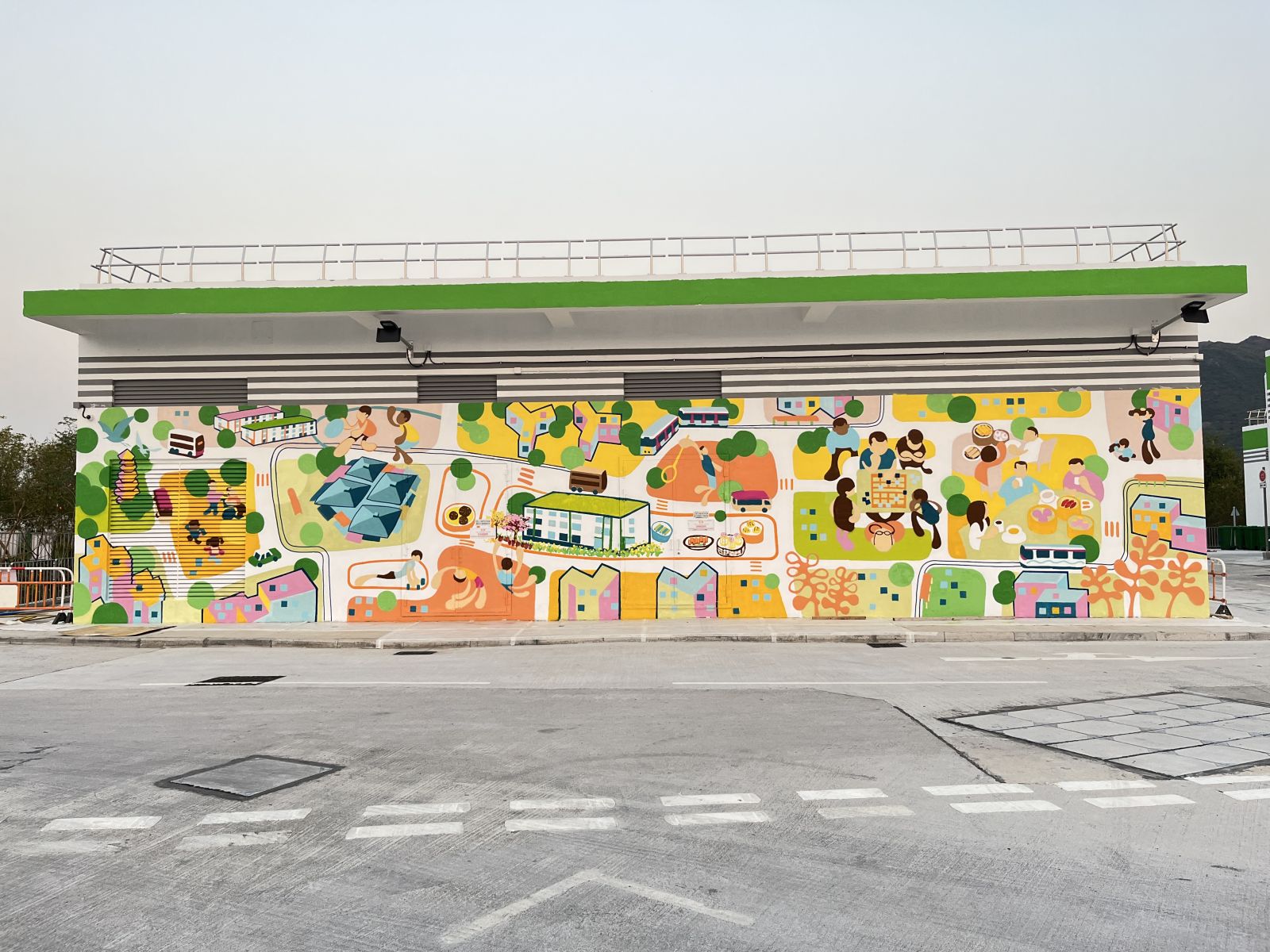 Mural Art for Yau Pok Road Light Public Housing