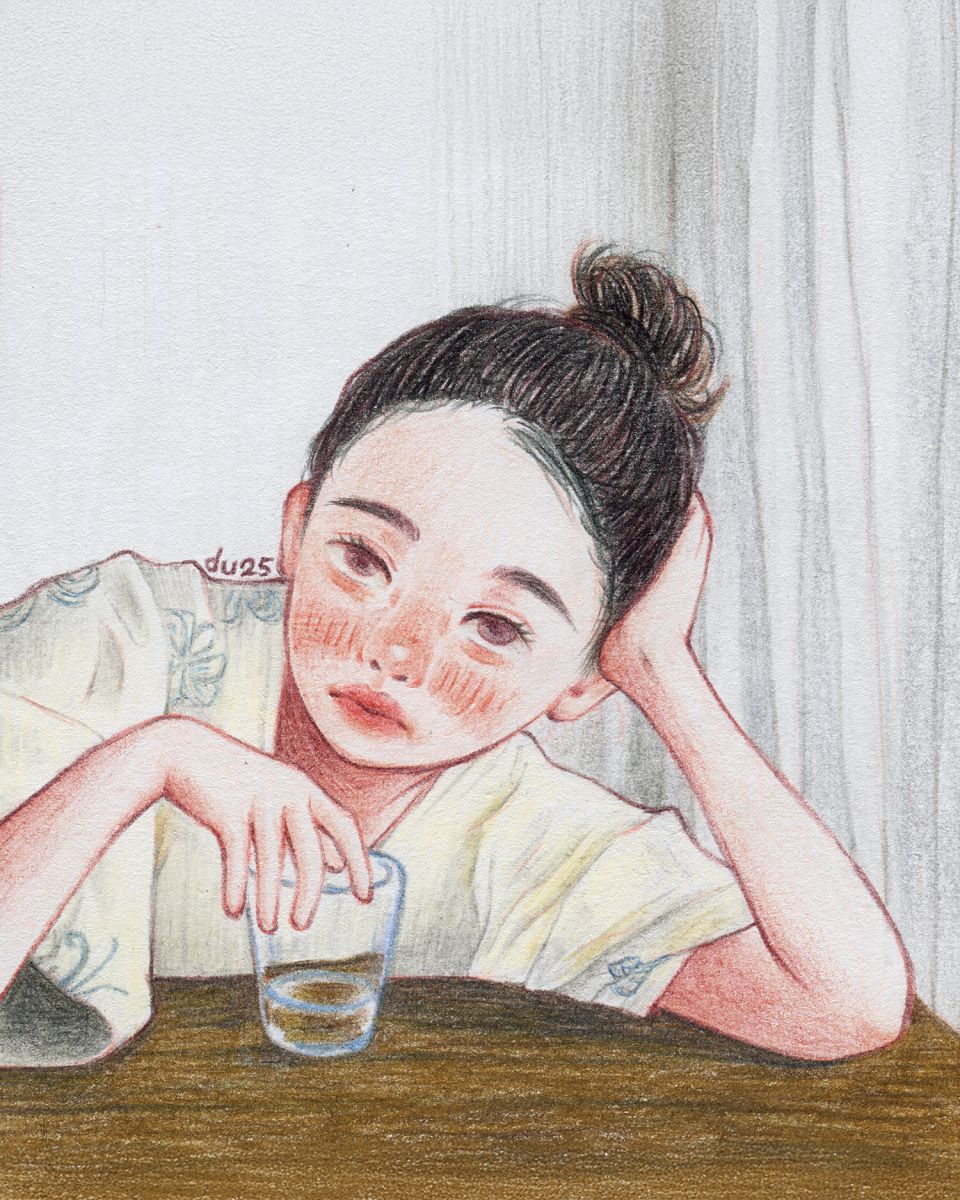 Coloured pencil portrait (2025)