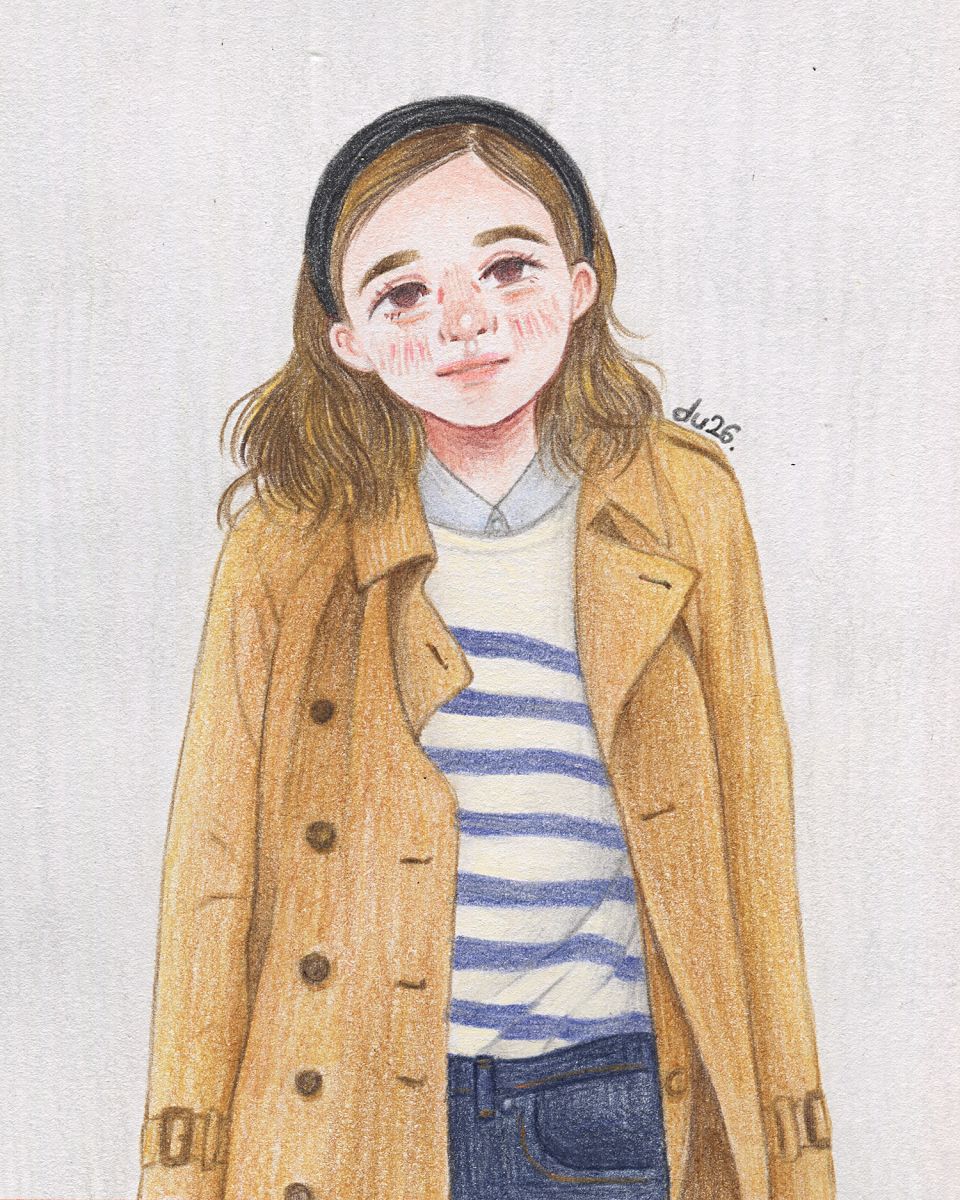 Coloured pencil portrait (2026)