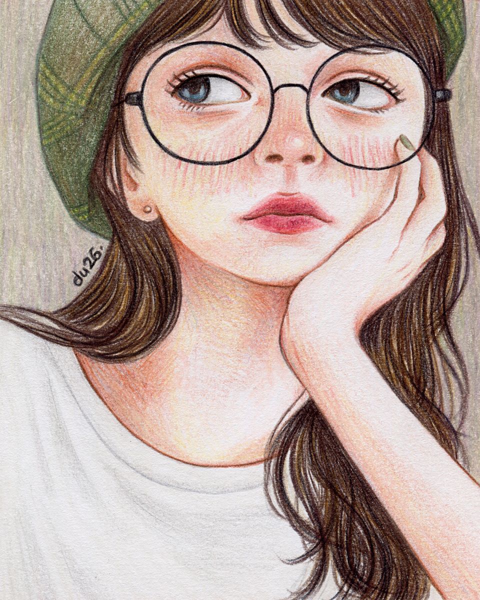 Coloured pencil portrait (2026)