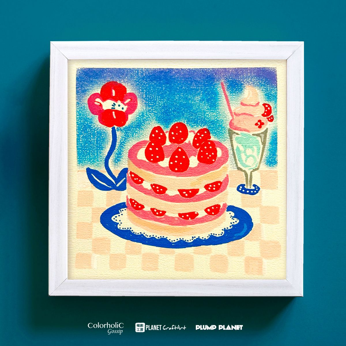 原創手繪畫作 Pastel Acrylic Marker Paint Art